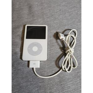 Apple iPod Classic 5th Generation Enhanced White 30 GB Works *READ*